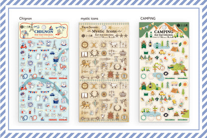 SEAL-DO Shinzi Katoh - Clear Sticker Sheet - Kenji Miyazawa's Magic Lantern Museum