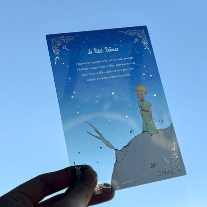 Rokkaku x Le Petit Prince - The Little Prince Clear Card - Night Sky