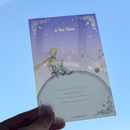 Rokkaku x Le Petit Prince - The Little Prince Clear Card - Sunset