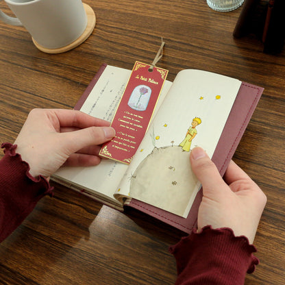Rokkaku x Le Petit Prince - The Little Prince Bookmark Set - Rose