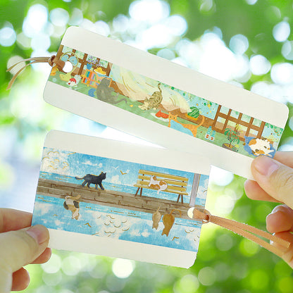 BGM - Summer Limited - Clear Foil-Stamped Tape - Seaside Beach and Cats