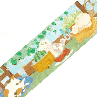 BGM - Summer Limited - Clear Foil-Stamped Tape - Cats' Summer Vacation