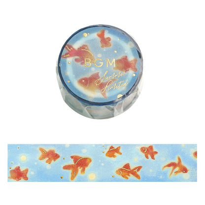 BGM - Summer Limited - Clear Foil-Stamped Tape - Goldfish Shimmering