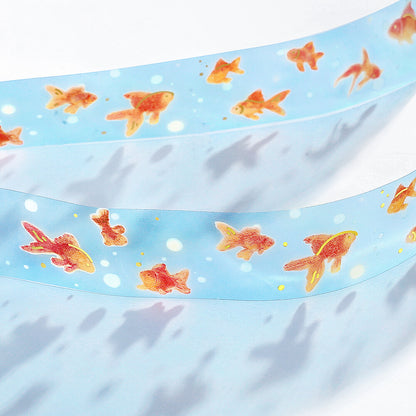 BGM - Summer Limited - Clear Foil-Stamped Tape - Goldfish Shimmering
