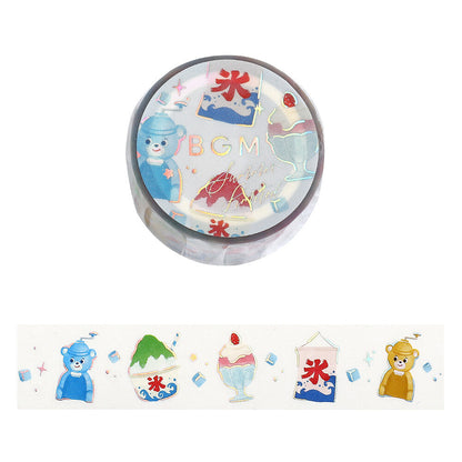 BGM - Summer Limited - Clear Foil-Stamped Tape - Summer Color Ice