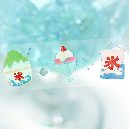 BGM - Summer Limited - Clear Foil-Stamped Tape - Summer Color Ice