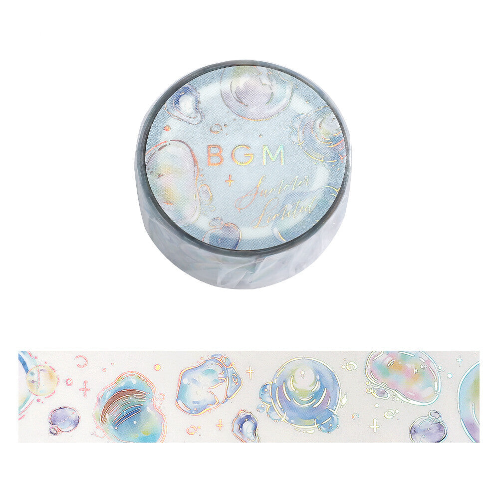 BGM - Summer Limited - Clear Foil-Stamped Tape - Light Bubbles