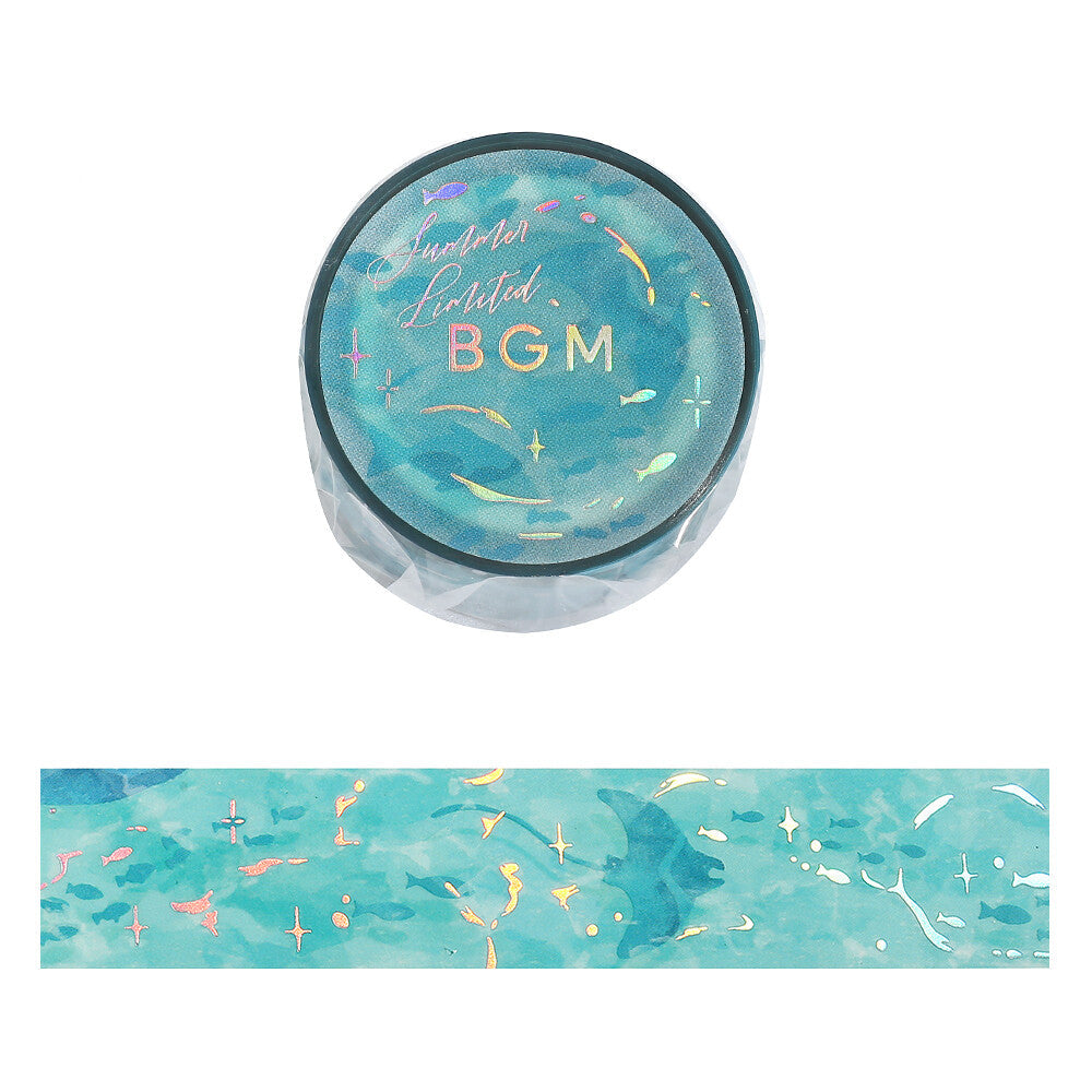 BGM - Summer Limited - Clear Foil-Stamped Tape - Wave Shadow