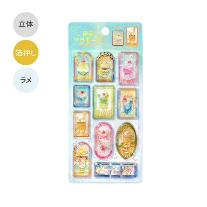 BGM - Kyururun 3D Crystal Sticker Sheet Vol. 2 - Cafe A La Mode Stained Glass Vol. 2