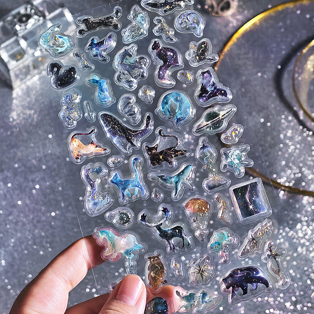 BGM - Kyururun 3D Crystal Sticker Sheet Vol. 2 - Stardust Magic