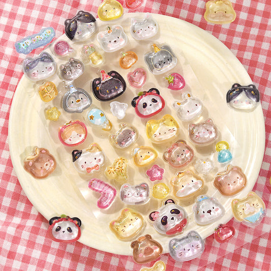 BGM - Kyururun 3D Crystal Sticker Sheet Vol. 2 - Cute Animals