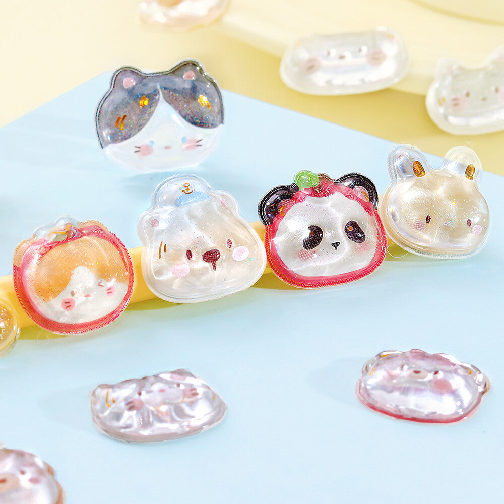 BGM - Kyururun 3D Crystal Sticker Sheet Vol. 2 - Cute Animals