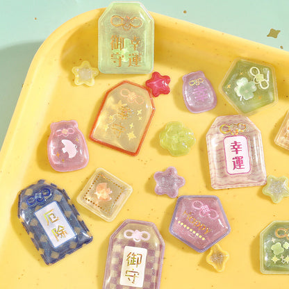 BGM - Kyururun 3D Crystal Sticker Sheet Vol. 2 - Lucky Charms