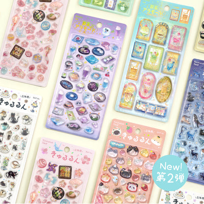 BGM - Kyururun 3D Crystal Sticker Sheet Vol. 2 - Cute Sushi