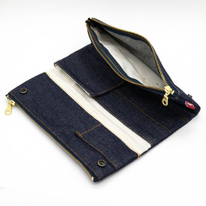 Luddite - Denim Bendy Pen Case Essential -  Okayama Denim