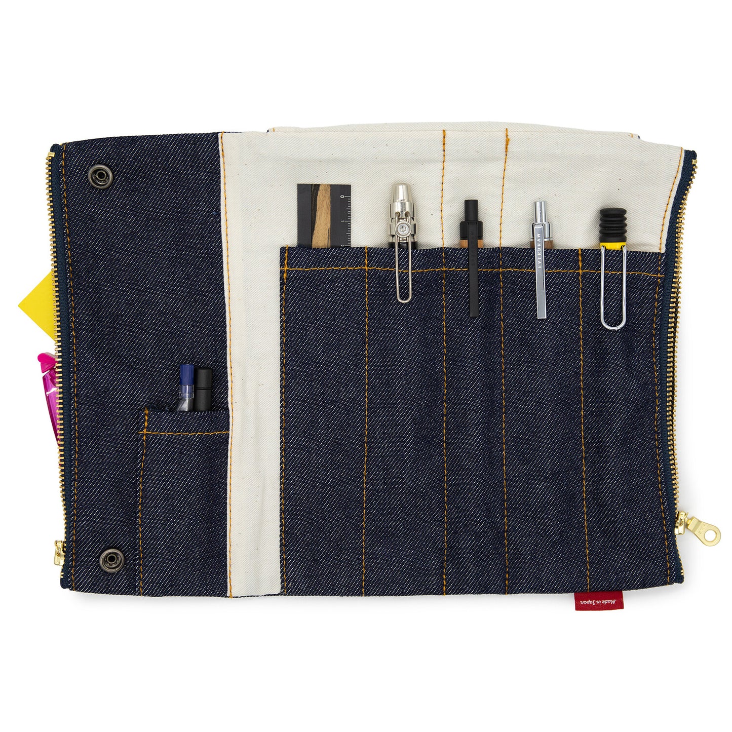 Luddite - Denim Bendy Pen Case Essential -  Okayama Denim