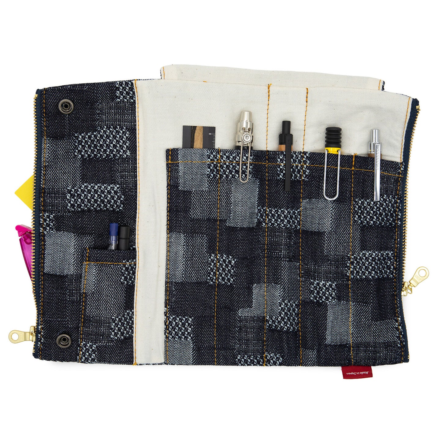 Luddite - Denim Bendy Pen Case Essential - Patchwork