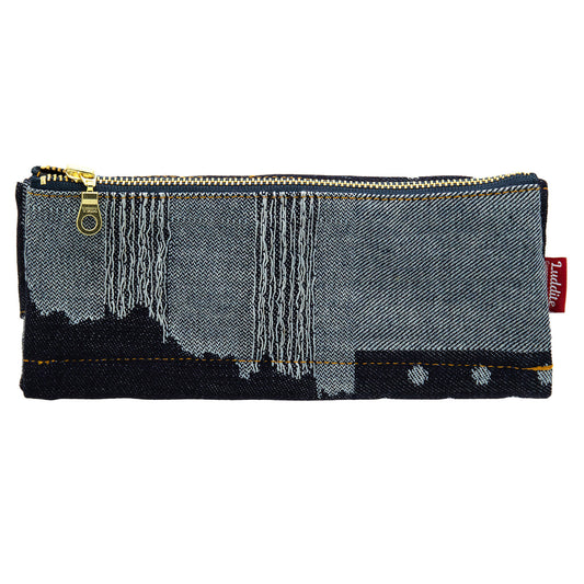 Luddite - Denim Bendy Pen Case Essential - Random Patchwork