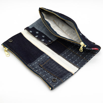 Luddite - Denim Bendy Pen Case Essential - Random Patchwork