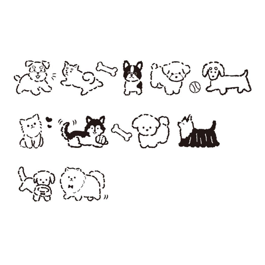 Kamio Japan - Coro-re Plus - Roller Stamp - Dog