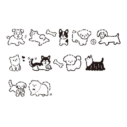 Kamio Japan - Coro-re Plus - Roller Stamp - Dog