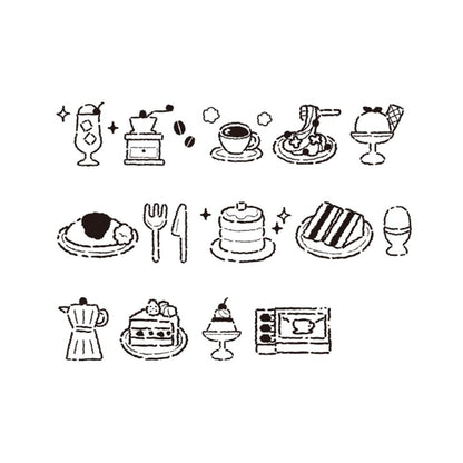 Kamio Japan - Coro-re Plus - Roller Stamp - Cafe