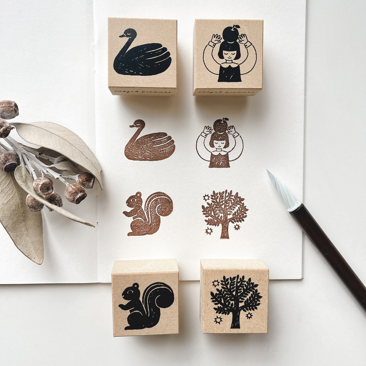 Cozyca - Rubber Stamp - Nishi Shuku - Squirrel
