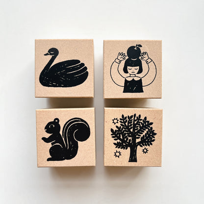 Cozyca - Rubber Stamp - Nishi Shuku - Squirrel