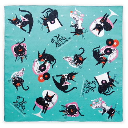 Cozyca - Handkerchief - Black Cat Robin - Black Cat