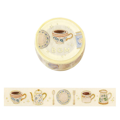 BGM - 15mm Washi Tape - Life Series - Afternoon Tea Set