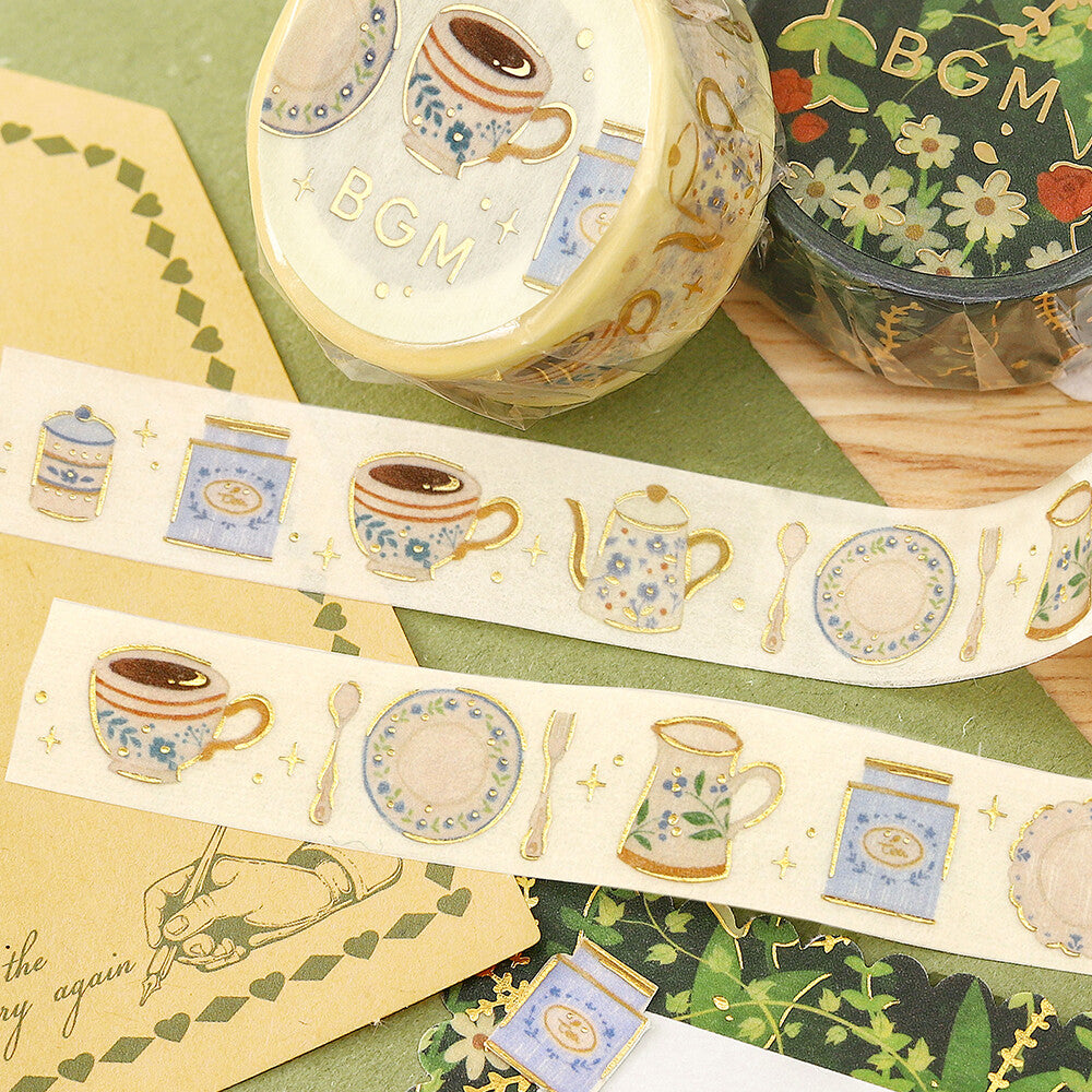 BGM - 15mm Washi Tape - Life Series - Afternoon Tea Set