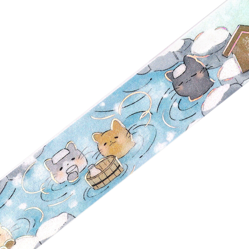 BGM - 15mm Washi Tape - Life Series - Cat Bath