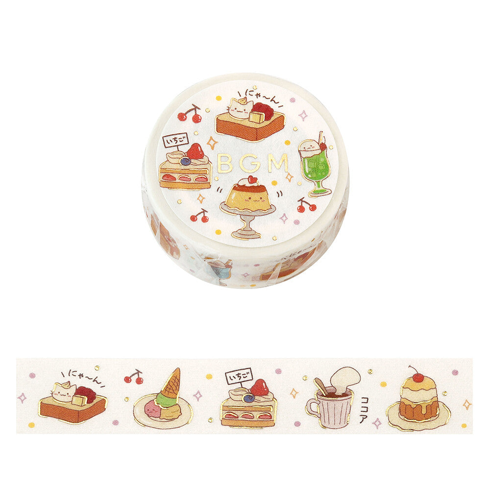 BGM - 15mm Washi Tape - Life Series - Cafe Time