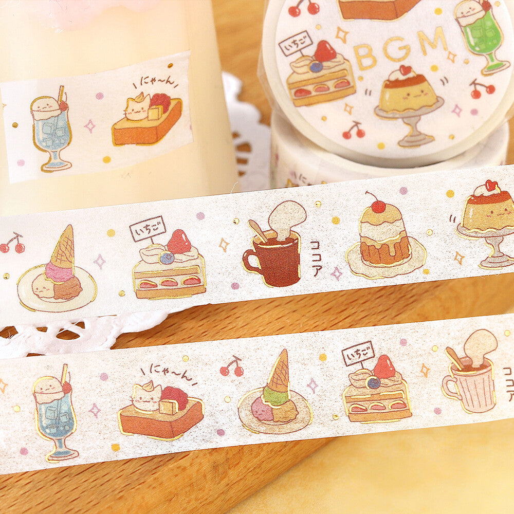 BGM - 15mm Washi Tape - Life Series - Cafe Time