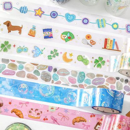 BGM - Clear Tape - Life Series - Colorful Buttons
