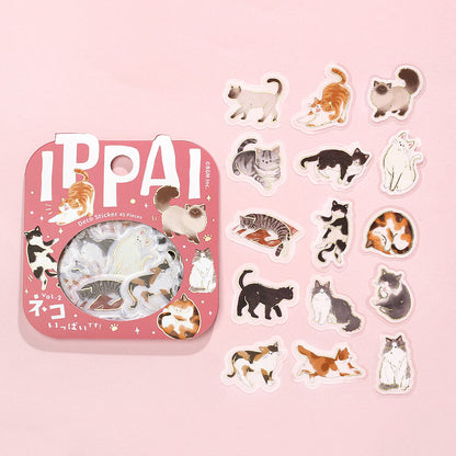 BGM Ippai Flake Stickers - Vol 5 - Lots of Cats Vol. 2!