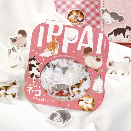 BGM Ippai Flake Stickers - Vol 5 - Lots of Cats Vol. 2!