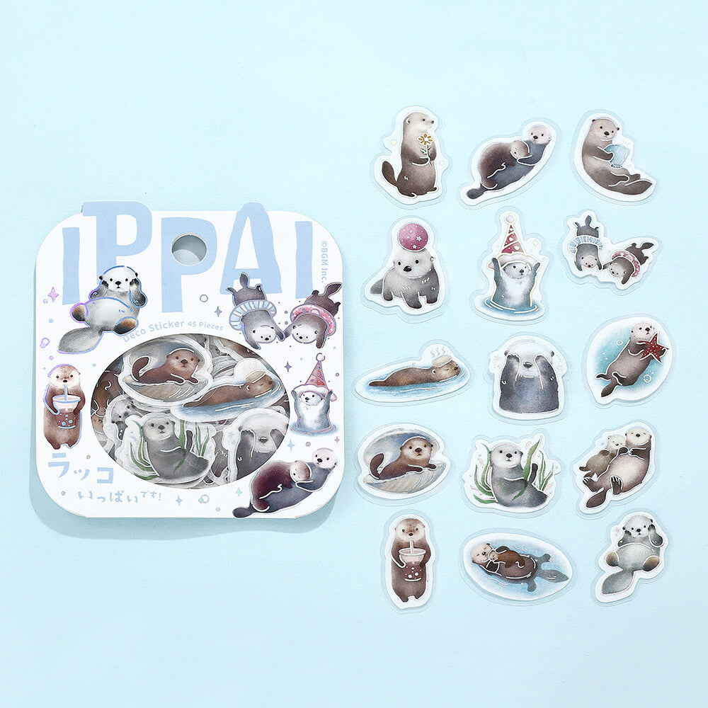 BGM Ippai Flake Stickers - Vol 5 - Lots of Otters!