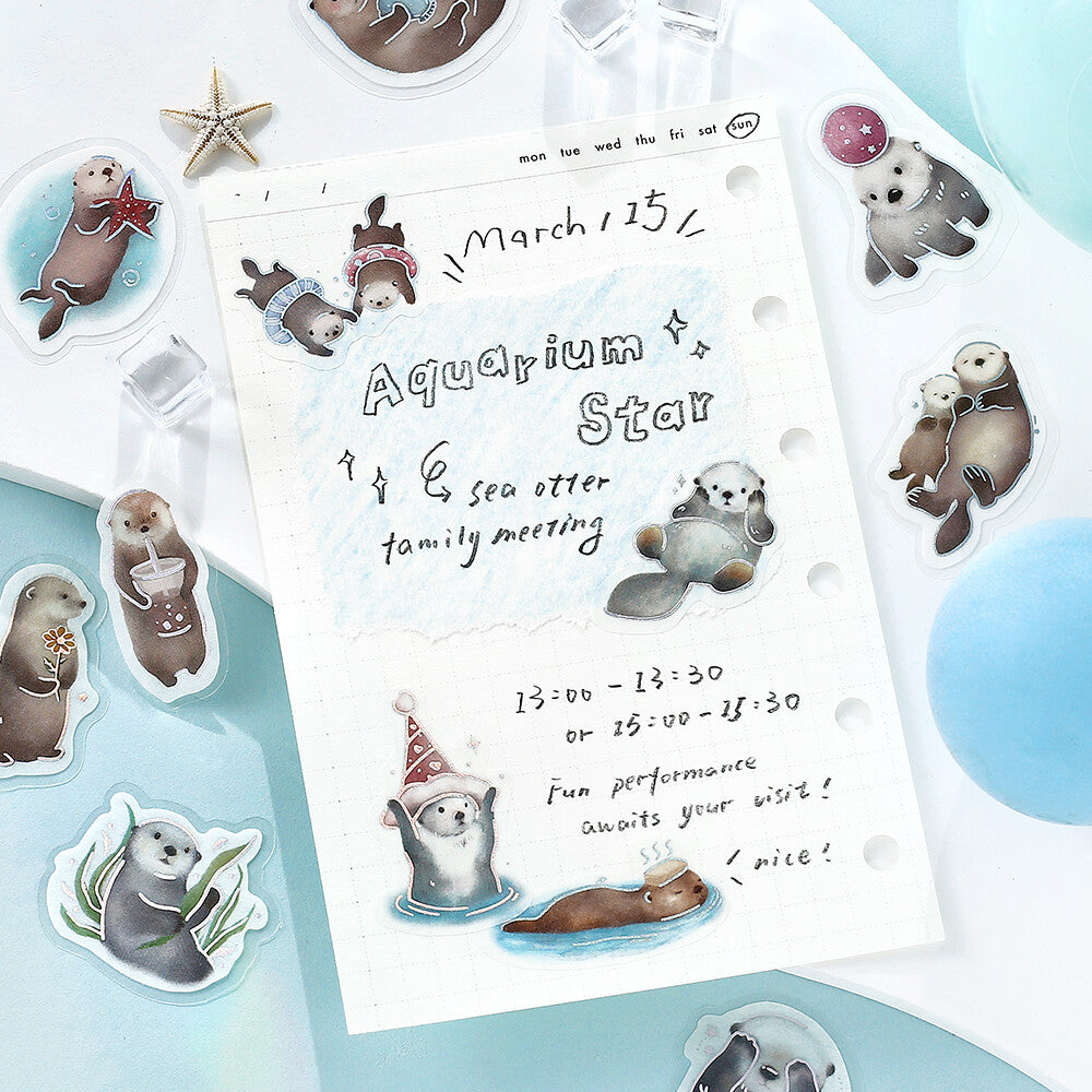 BGM Ippai Flake Stickers - Vol 5 - Lots of Otters!