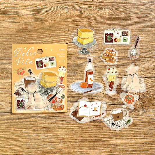 BGM - Clear Stickers - Dolce Vita - Sweet Recipes