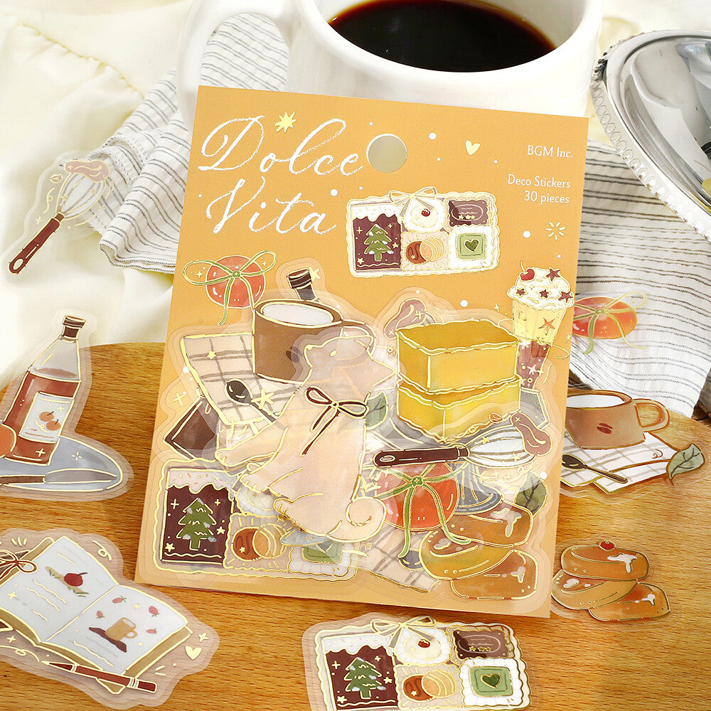 BGM - Clear Stickers - Dolce Vita - Sweet Recipes