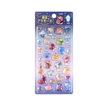 BGM - Kyururun 3D Crystal Sticker Sheet Vol. 3 - Cafe A La Mode Sora (Starry Sky)