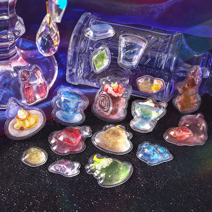 BGM - Kyururun 3D Crystal Sticker Sheet Vol. 3 - Cafe A La Mode Sora (Starry Sky)