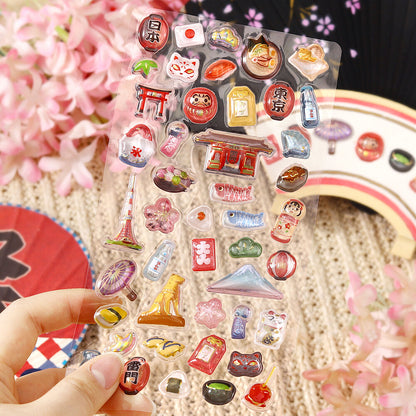 BGM - Kyururun 3D Crystal Sticker Sheet Vol. 3 - Tokyo