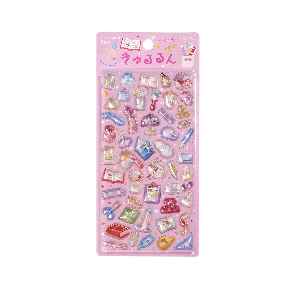 BGM - Kyururun 3D Crystal Sticker Sheet Vol. 3 - Stationery