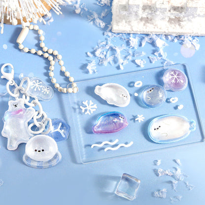 BGM - Kyururun 3D Crystal Sticker Sheet Vol. 3 - Ice and Snow Animals