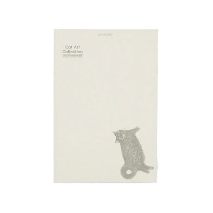ROKKAKU - Foil-stamped Postcard - Cat Art Collection - Shizuku / Droplet