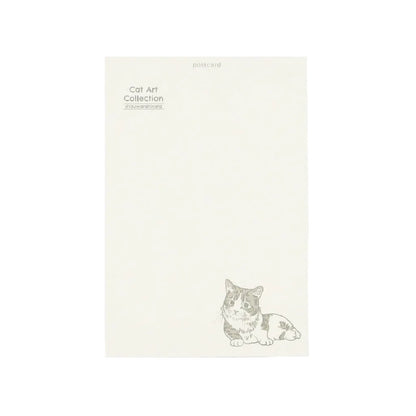ROKKAKU - Foil-stamped Postcard - Cat Art Collection - Cat Collection