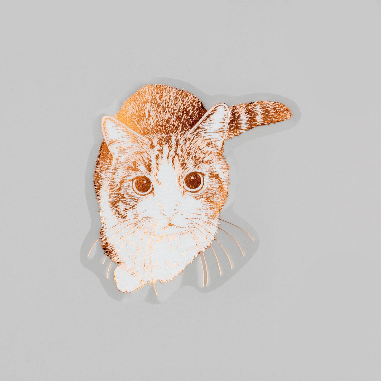 ROKKAKU - Foil-stamped Sticker - Cat Art Collection - Hinata