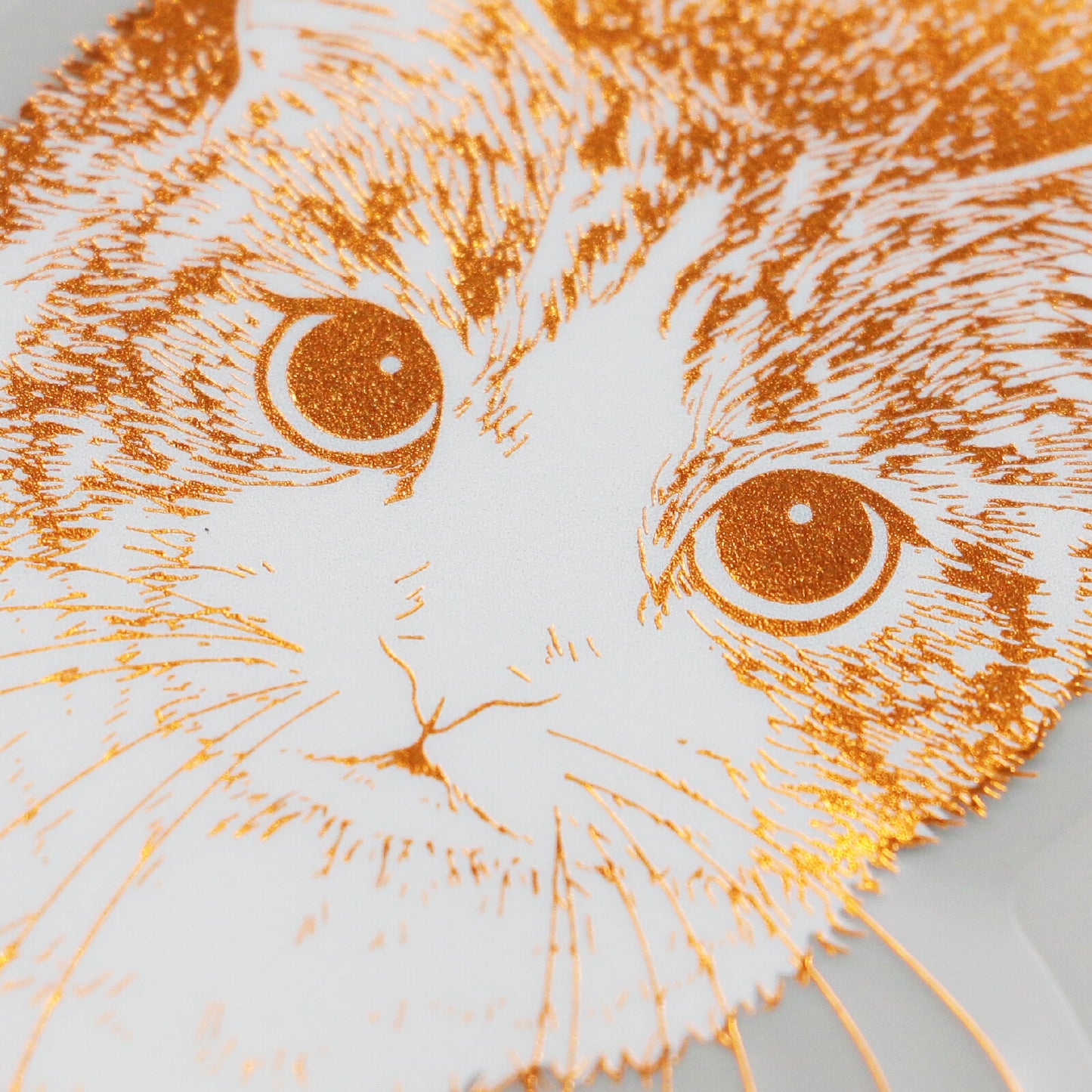 ROKKAKU - Foil-stamped Sticker - Cat Art Collection - Hinata